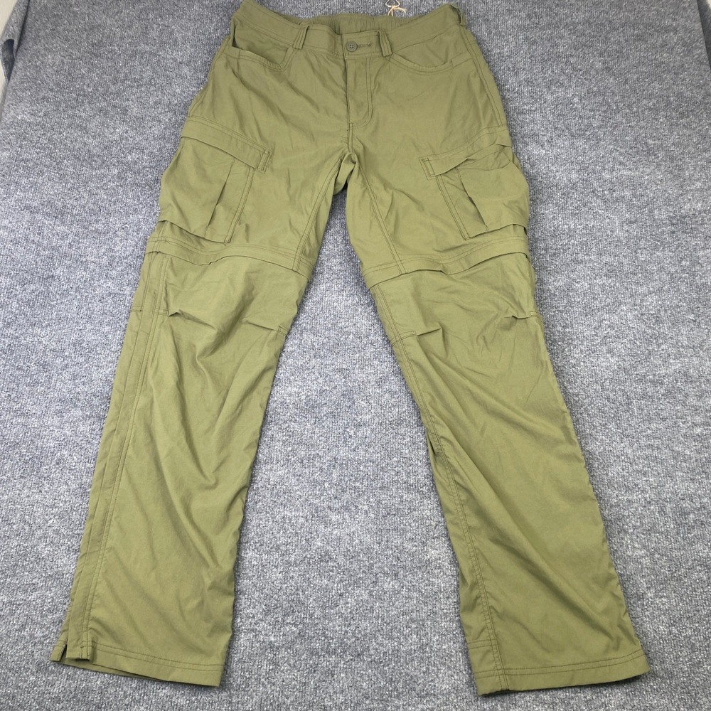 REI Co-op Sahara Convertible Cargo Hiking Pants Green 34x34 23414